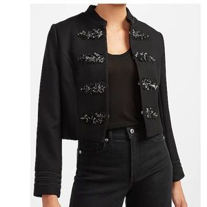Express military embellished jacket